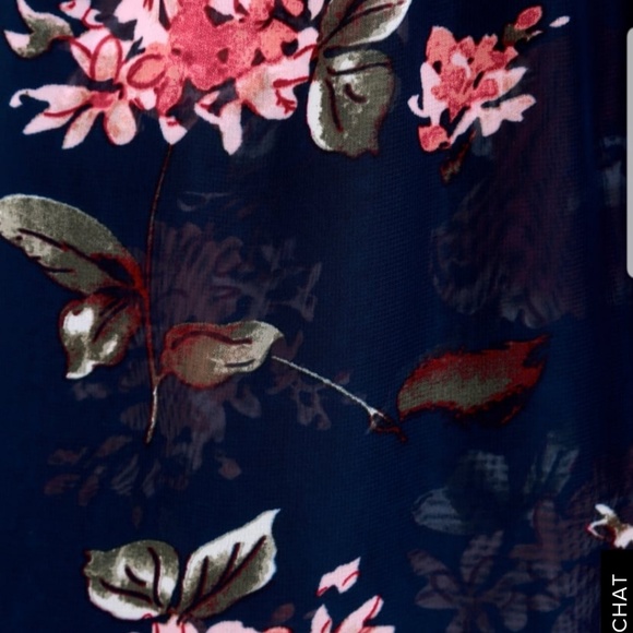 NWT PRETTY PRETENDER NAVY FLORAL PRINT DRESS - Picture 7 of 8